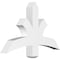 Ekena Millwork Davenport Architectural Grade PVC Gable Bracket, 36"W x 22 1/2"H x 4"D x 4"F, 15/12 Pitch GBP036X23X0404DAV00 - alternate 1